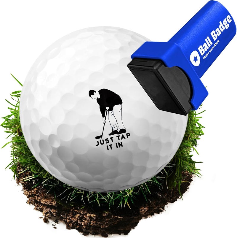 HODL 21 Ball Badge Golf Ball Stamp (The Happy Series), Golf Ball Marker, Reusable Golf Ball Marking Tool to Identify Golf Balls - Image 1